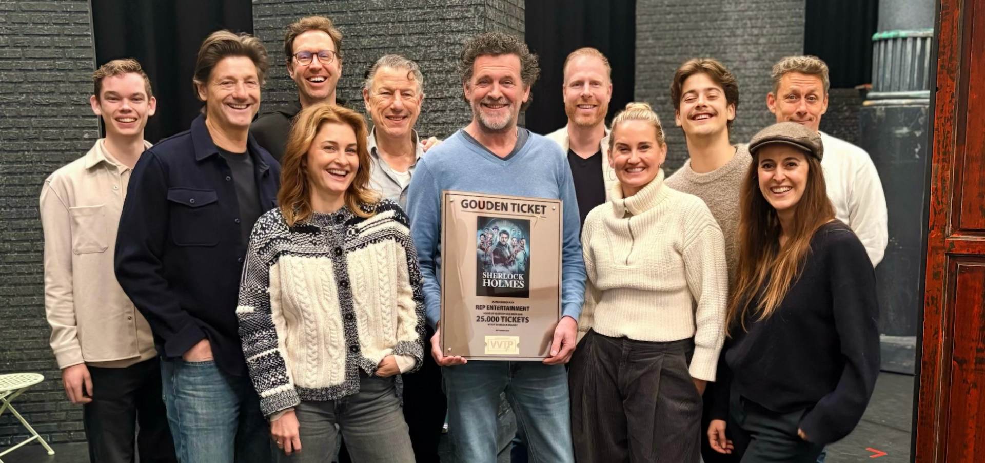 Sherlock Holmes ontvangt Gouden Ticket Award voor 25.000 verkochte kaarten