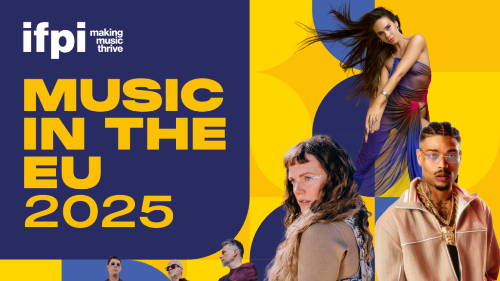 EU-muziekmarkt groeit 9,1% naar €5,7 miljard; betaalde streaming stuwt omzet