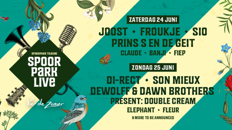 Eerste 12 namen voor Spoorpark Live 2023 bekend